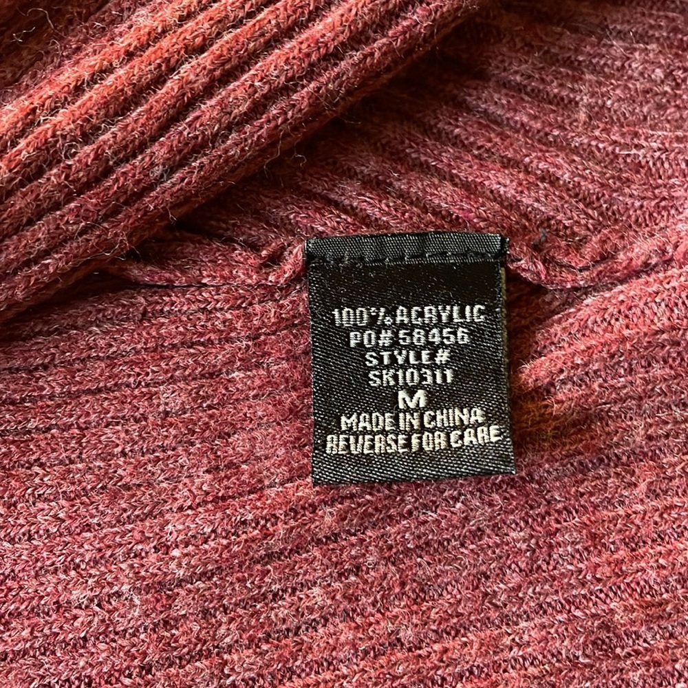 EUC Timing Open Cardi in Burgundy Size M - Picture 5 of 7